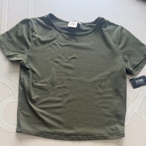 Olive Green Juniors T-Shirt